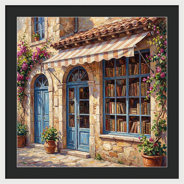 Charming Mediterranean Bookshop