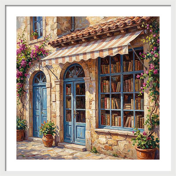 Charming Mediterranean Bookshop