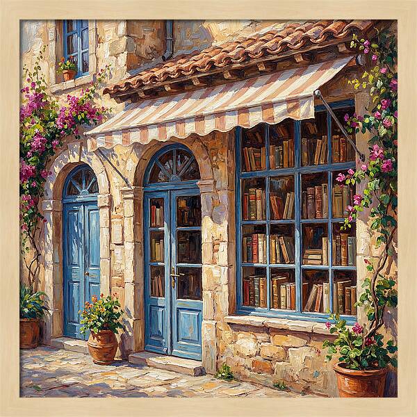 Charming Mediterranean Bookshop