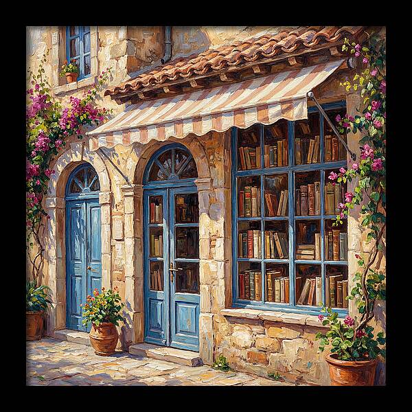 Charming Mediterranean Bookshop
