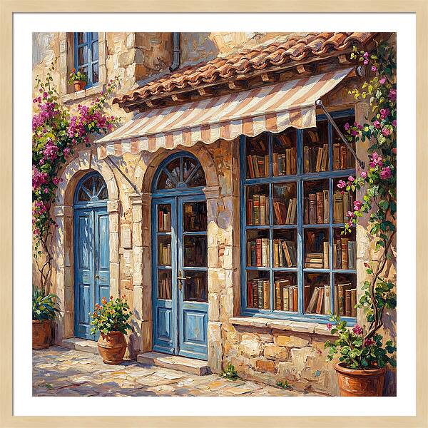 Charming Mediterranean Bookshop