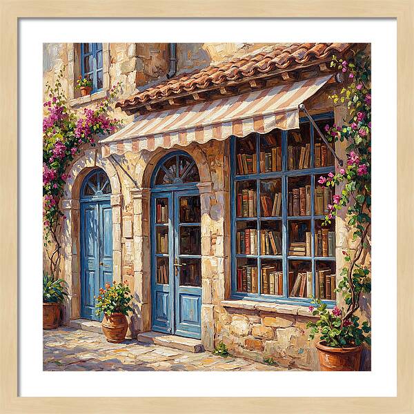 Charming Mediterranean Bookshop