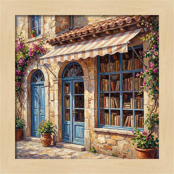 Charming Mediterranean Bookshop