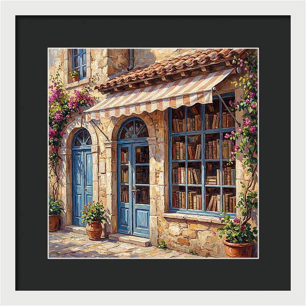 Charming Mediterranean Bookshop