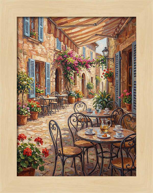 Charming Mediterranean Street Caf