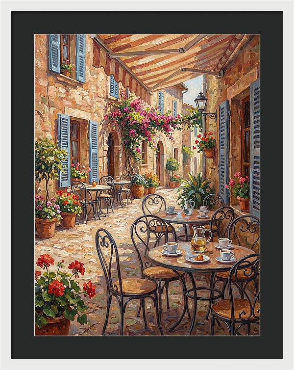 Charming Mediterranean Street Caf