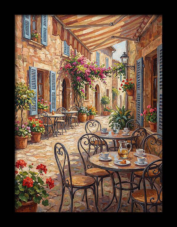 Charming Mediterranean Street Caf