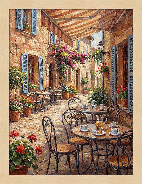 Charming Mediterranean Street Caf