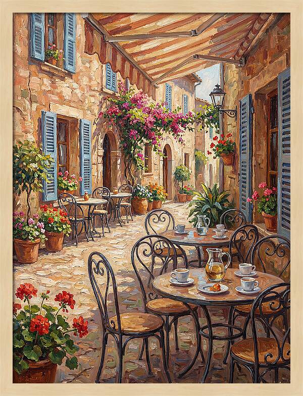 Charming Mediterranean Street Caf