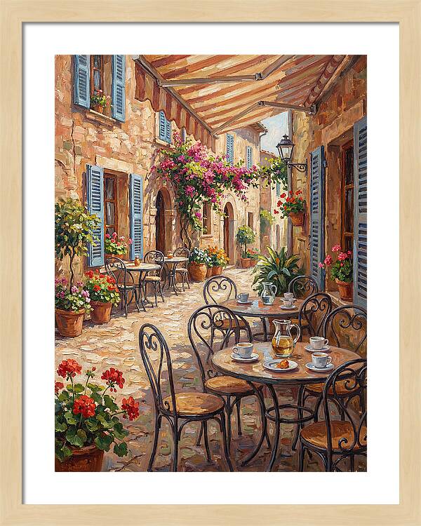 Charming Mediterranean Street Caf