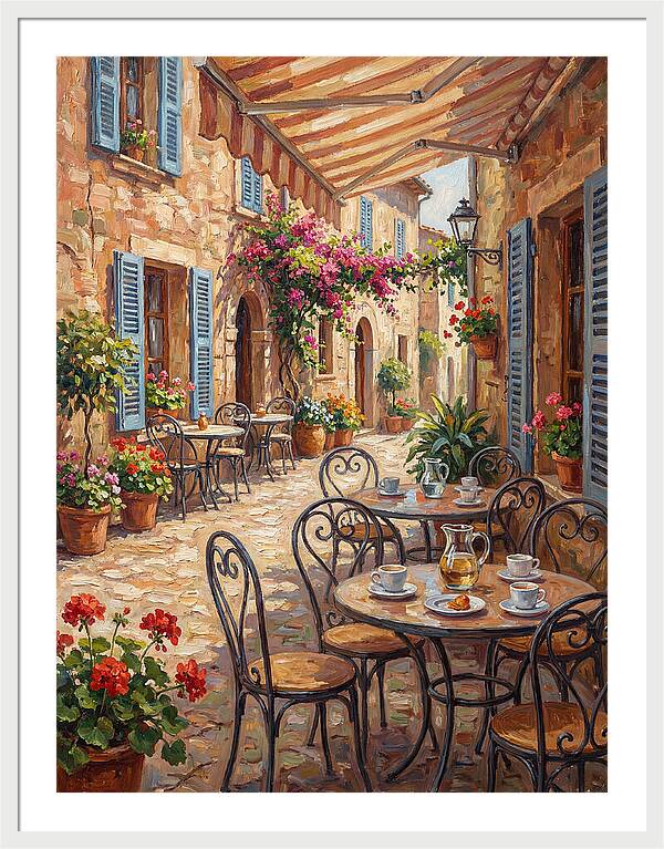 Charming Mediterranean Street Caf