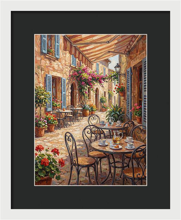 Charming Mediterranean Street Caf