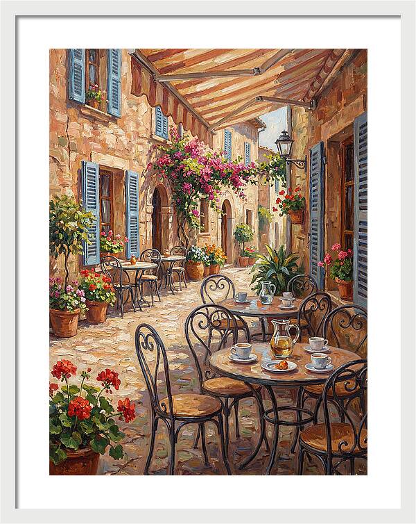 Charming Mediterranean Street Caf