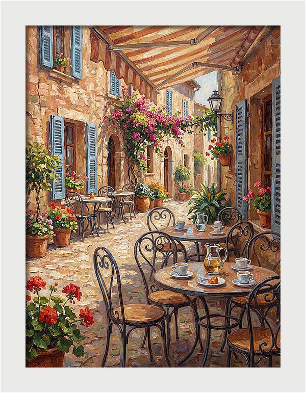Charming Mediterranean Street Caf