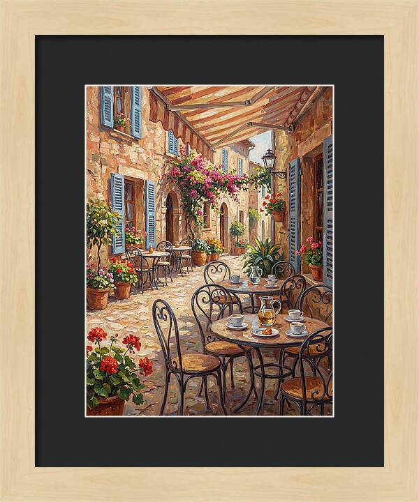 Charming Mediterranean Street Caf
