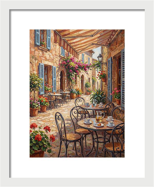 Charming Mediterranean Street Caf