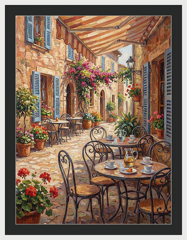 Charming Mediterranean Street Caf