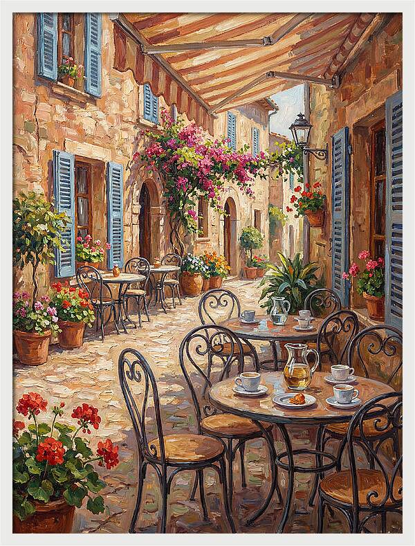 Charming Mediterranean Street Caf