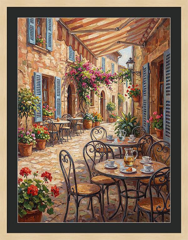 Charming Mediterranean Street Caf