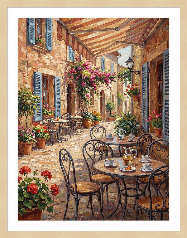Charming Mediterranean Street Caf