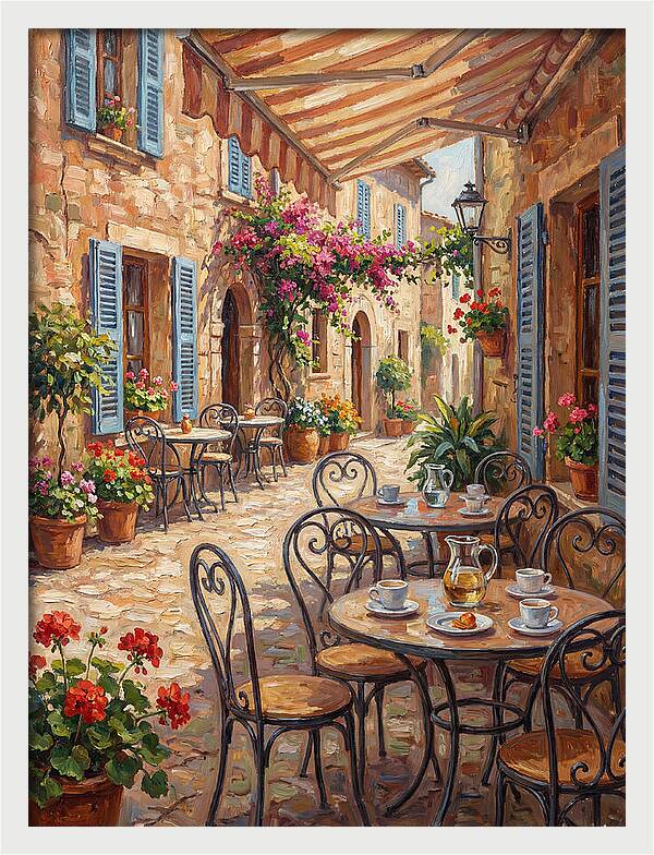 Charming Mediterranean Street Caf