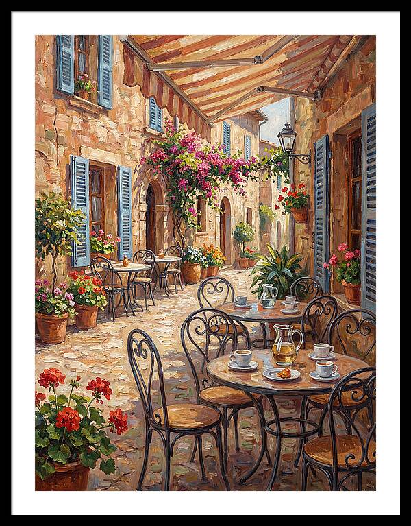 Charming Mediterranean Street Caf