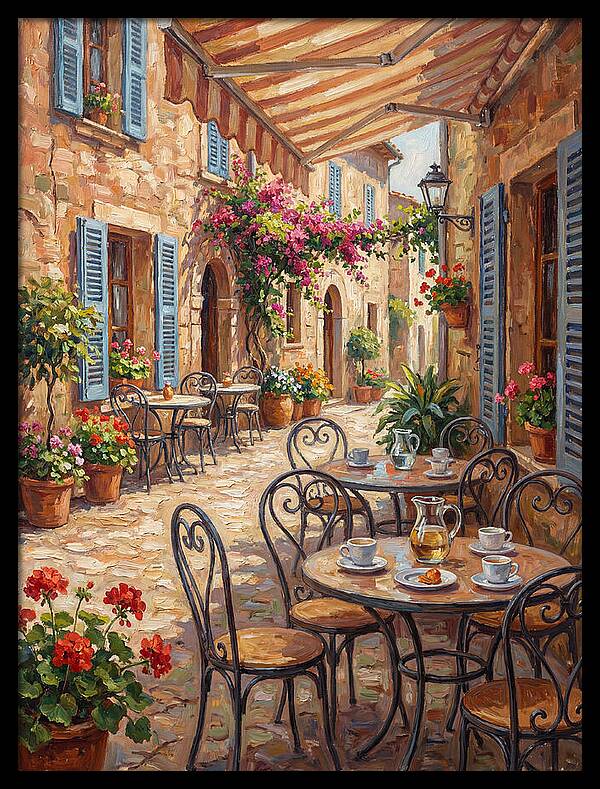 Charming Mediterranean Street Caf