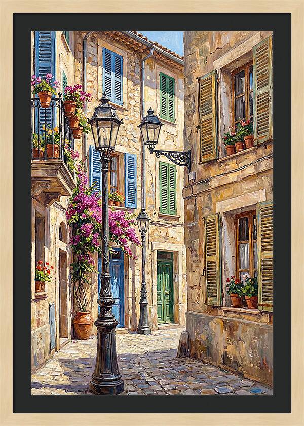 Charming Mediterranean Street Corner