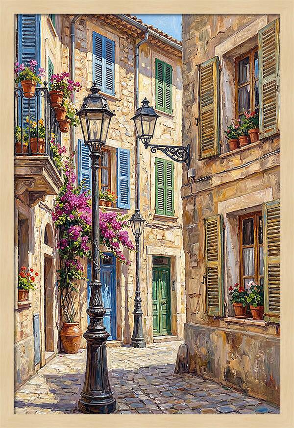 Charming Mediterranean Street Corner