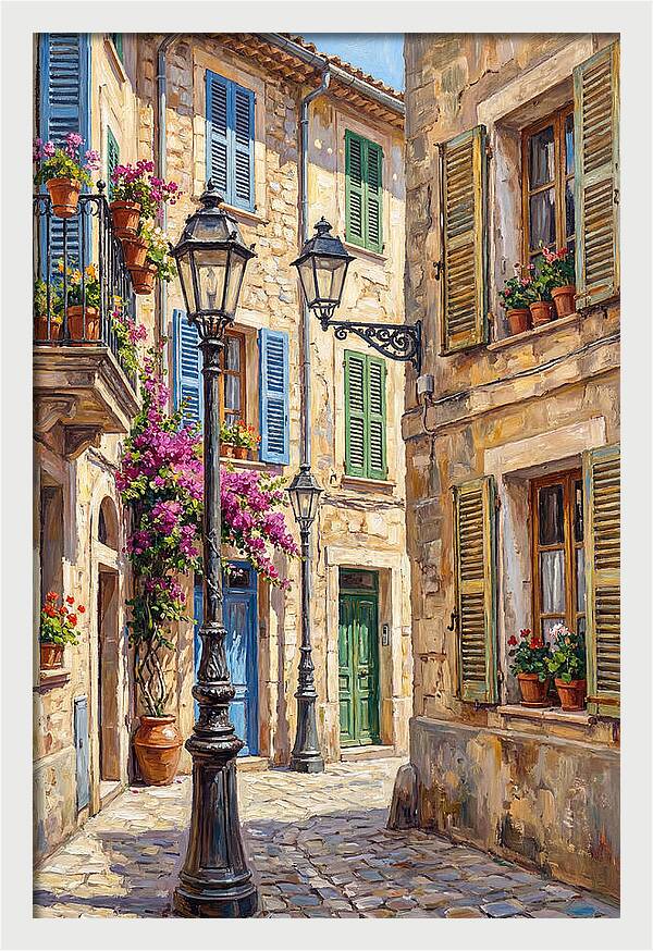 Charming Mediterranean Street Corner