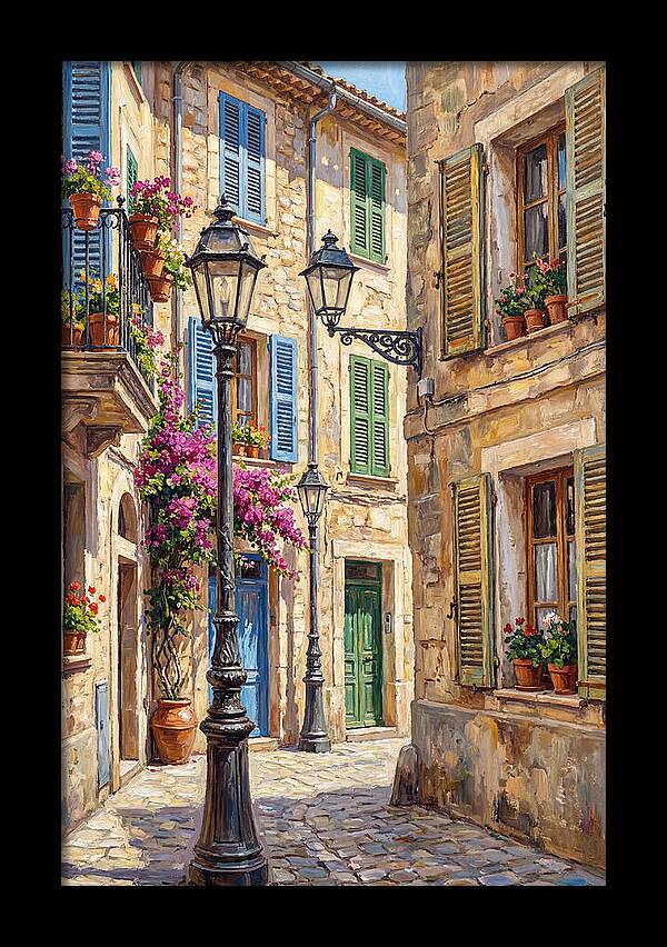Charming Mediterranean Street Corner