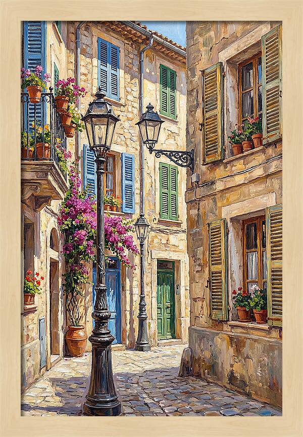 Charming Mediterranean Street Corner