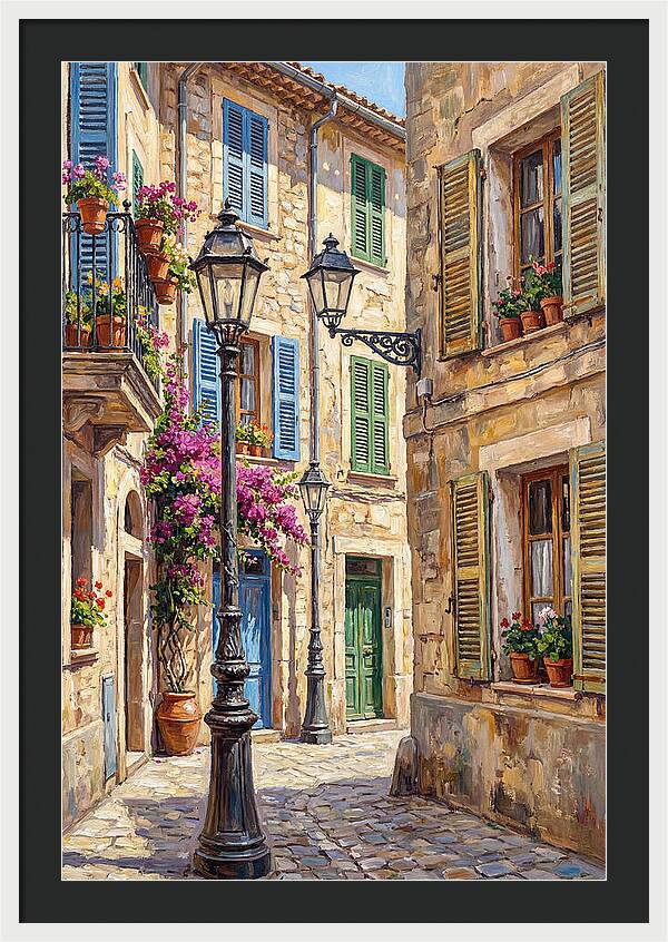 Charming Mediterranean Street Corner