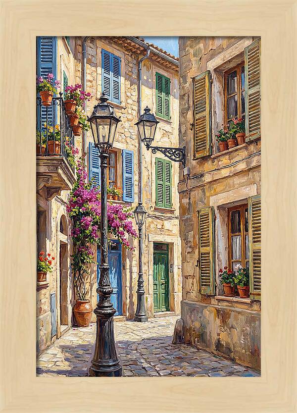 Charming Mediterranean Street Corner