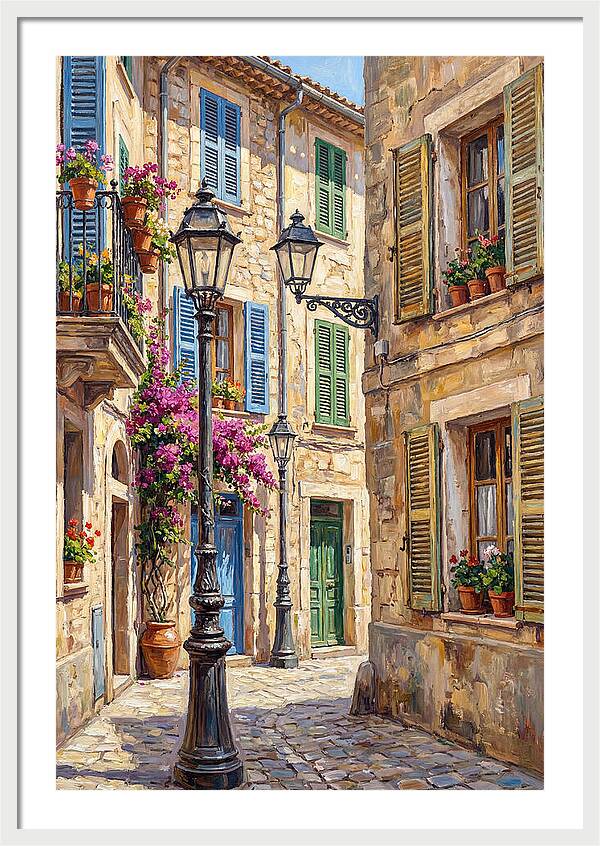 Charming Mediterranean Street Corner