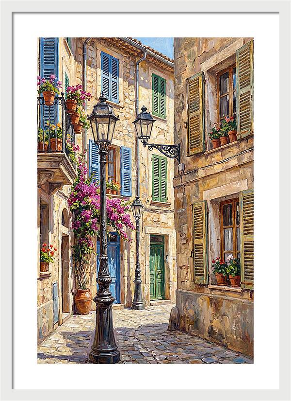 Charming Mediterranean Street Corner