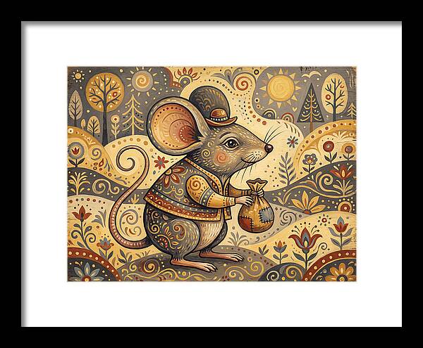 Charming Mouse With Bag