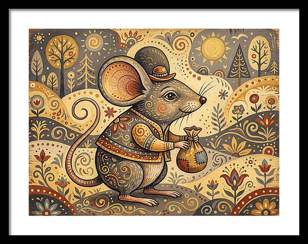 Charming Mouse With Bag