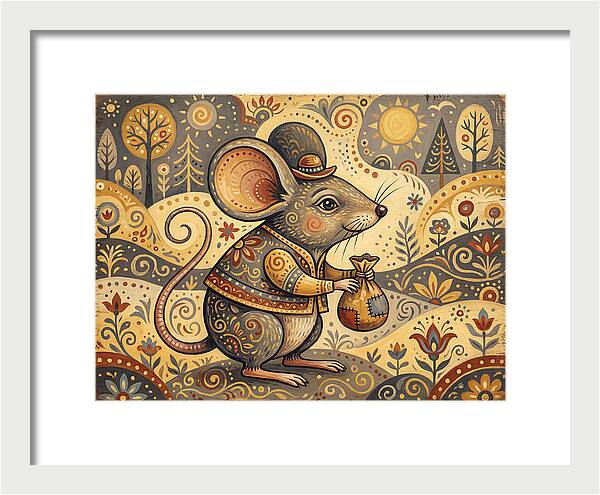 Charming Mouse With Bag