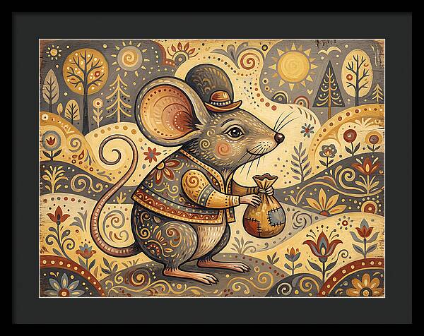 Charming Mouse With Bag