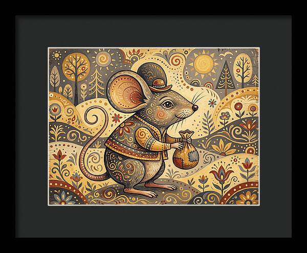 Charming Mouse With Bag