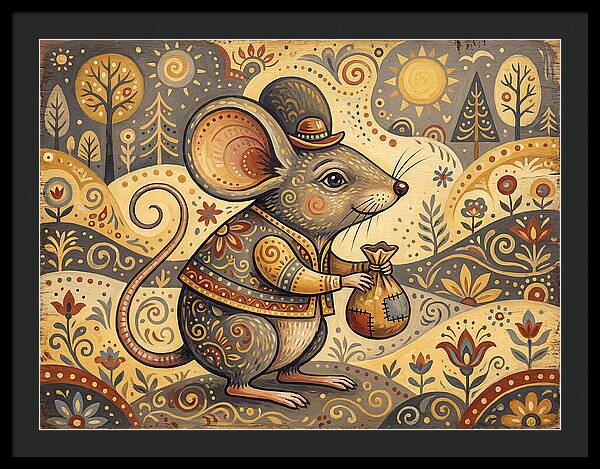 Charming Mouse With Bag