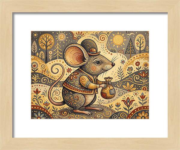 Charming Mouse With Bag