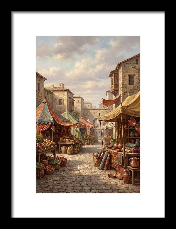 Charming Outdoor Market Scene