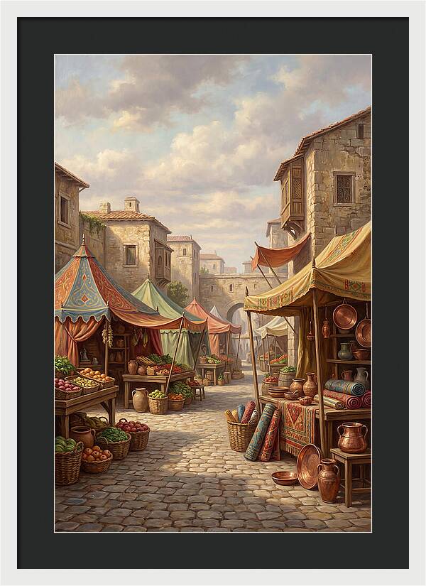 Charming Outdoor Market Scene