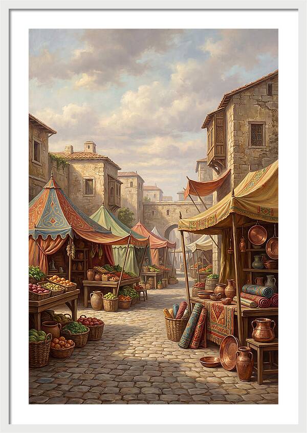 Charming Outdoor Market Scene