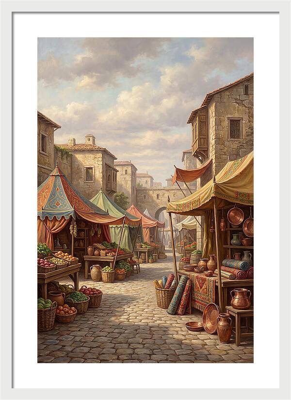 Charming Outdoor Market Scene