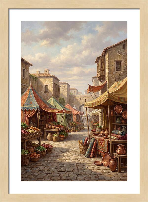 Charming Outdoor Market Scene