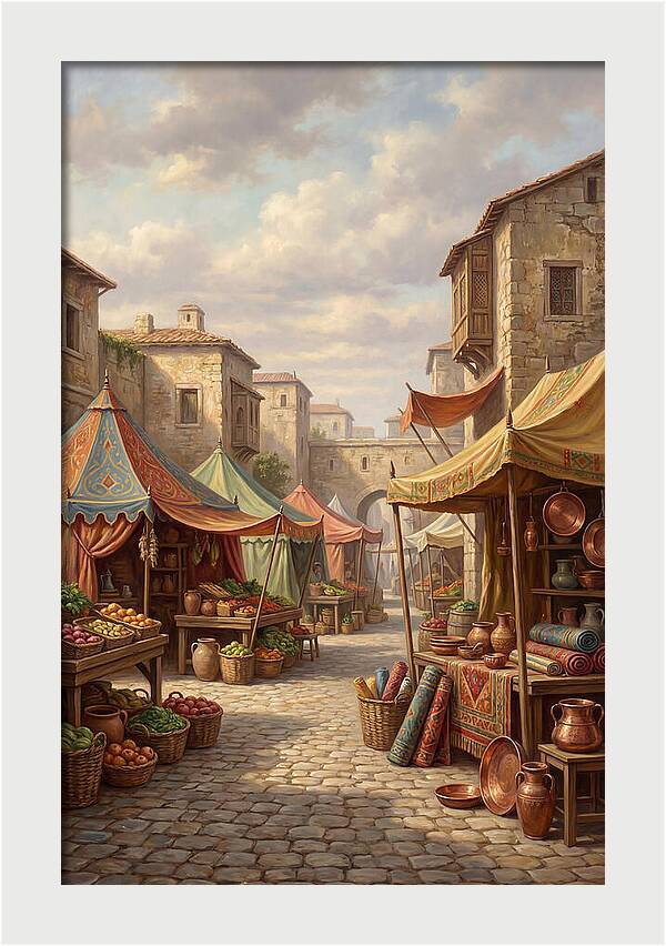 Charming Outdoor Market Scene