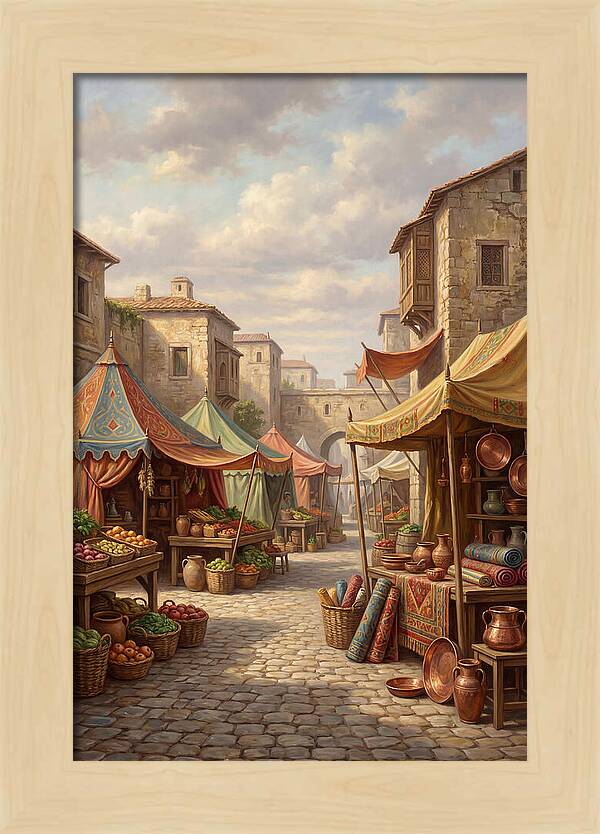 Charming Outdoor Market Scene